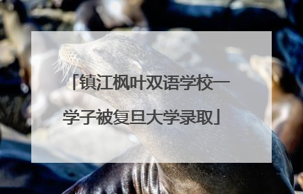 镇江枫叶双语学校一学子被复旦大学录取