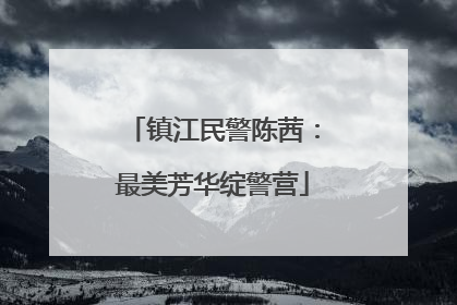 镇江民警陈茜：最美芳华绽警营