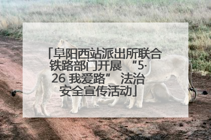阜阳西站派出所联合铁路部门开展 “5·26 我爱路” 法治安全宣传活动