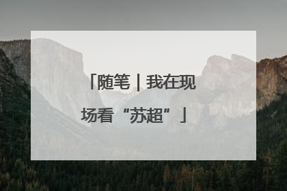 随笔｜我在现场看“苏超”