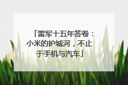 雷军十五年答卷：小米的护城河，不止于手机与汽车