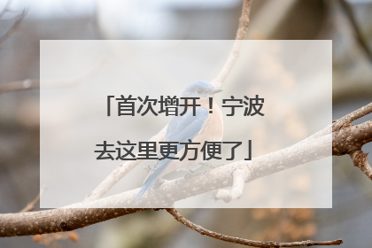 首次增开！宁波去这里更方便了
