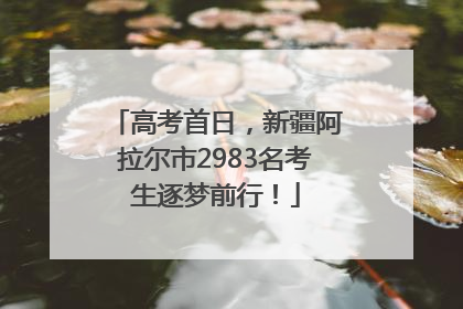 高考首日，新疆阿拉尔市2983名考生逐梦前行！