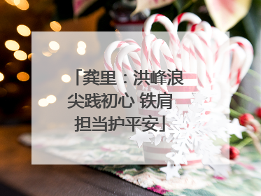 龚里：洪峰浪尖践初心 铁肩担当护平安