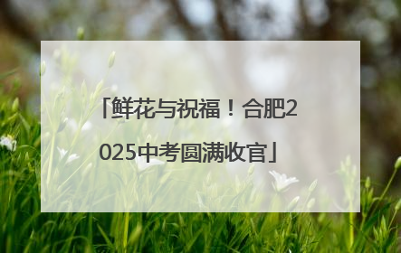 鲜花与祝福！合肥2025中考圆满收官
