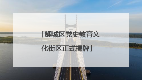 鲤城区党史教育文化街区正式揭牌