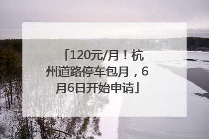 120元/月！杭州道路停车包月，6月6日开始申请