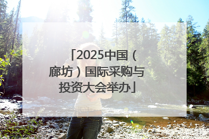 2025中国（廊坊）国际采购与投资大会举办