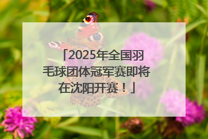 2025年全国羽毛球团体冠军赛即将在沈阳开赛！