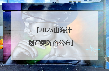 2025山海计划评委阵容公布