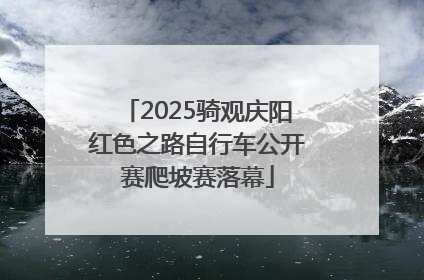 2025骑观庆阳红色之路自行车公开赛爬坡赛落幕