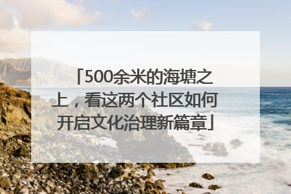 500余米的海塘之上，看这两个社区如何开启文化治理新篇章