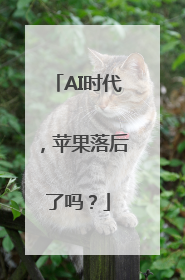 AI时代，苹果落后了吗？